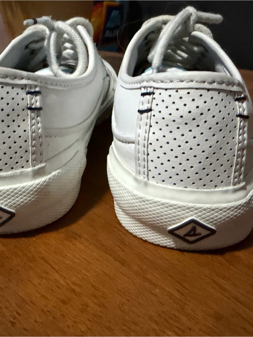 Sperry Women's White Top sliders Lace-Up Sneakers - Picture 2 of 3